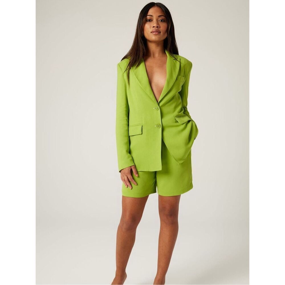 LITA by Ciara Acid Lime Green Dress Shorts Revolve